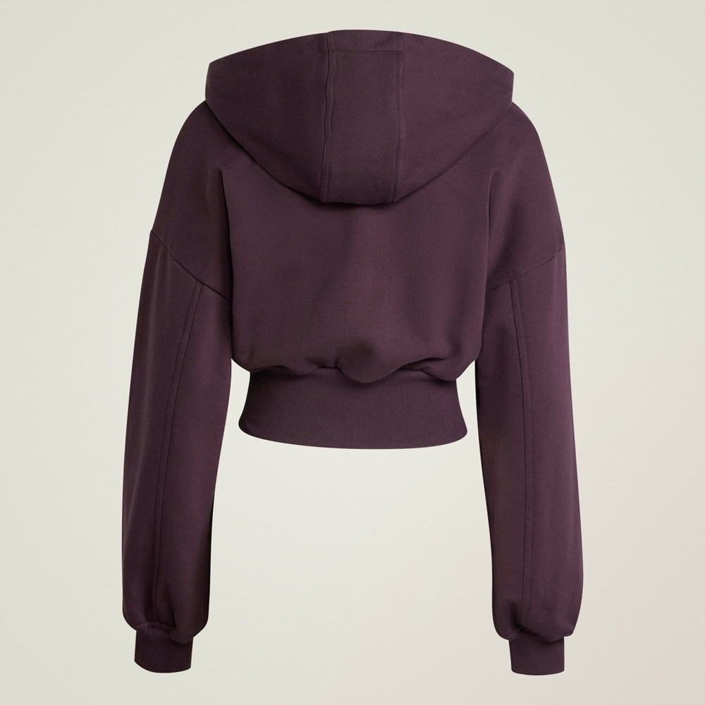 adidas by Stella McCartney Sportswear Cropped Hoodie in Purple - L - Picture 3 of 11